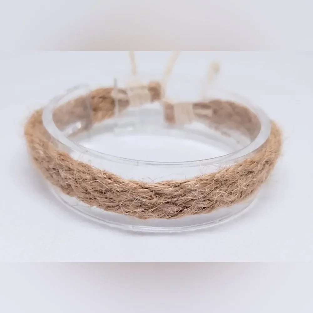 Men's bracelet braided rope brown‎ new e7